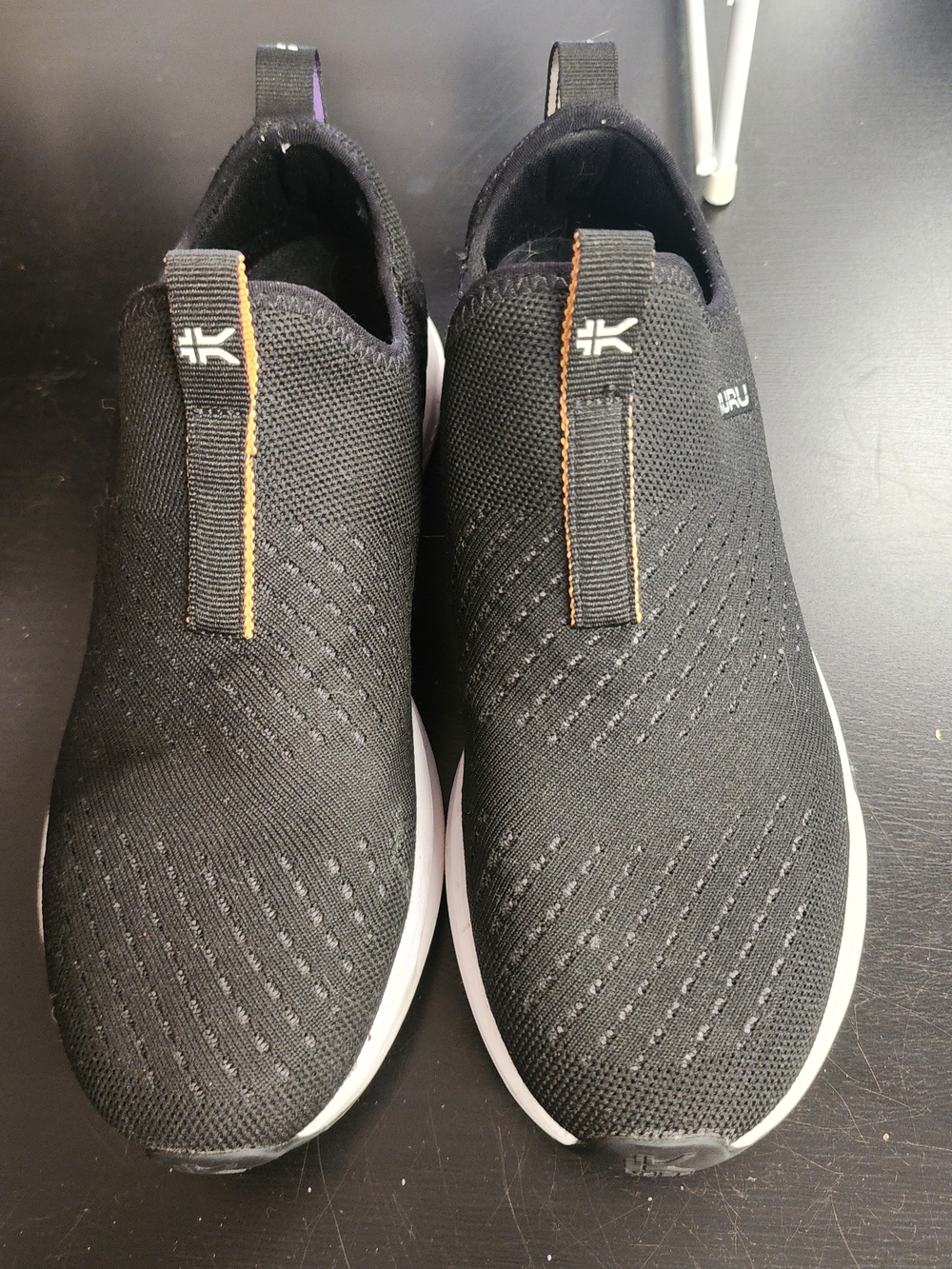 KURU Black Slip-On Sneakers - Picture 2 of 3